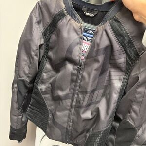 ICON “Overlord” Black Armoured Jacket